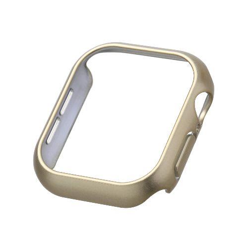 エレコム(ELECOM) AW-24BBPPMGD ゴールド アップルウォッチ カバー Series 10 42mm バンパー ハード 側面保護 メタリック
