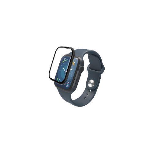 エレコム(ELECOM) AW-23AFLGS2R(ブラック) アップルウォッチ ガラス フィルム (Apple Watch Series 9/8/7 45mm対応) 全面保護 高透明 極薄 0.15mm