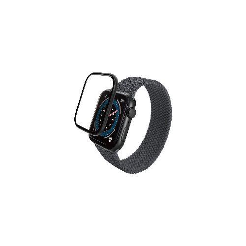 エレコム(ELECOM) AW-23EFLGFALBK(ブラック) アップルウォッチ ガラス フィルム (Apple Watch SE 第2世代/SE/Series 6 40mm対応) 全面保護 高透明