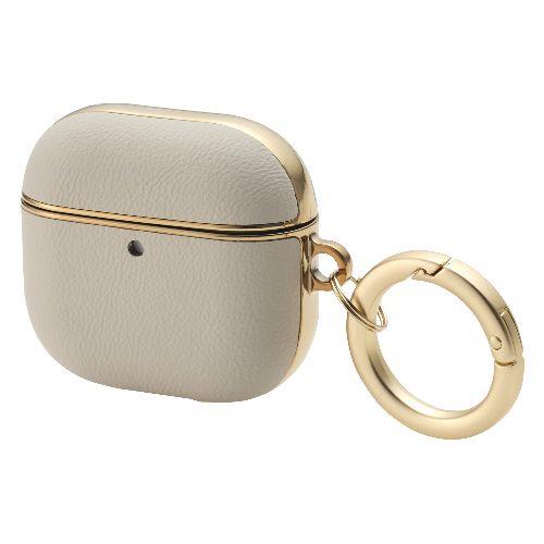 エレコム(ELECOM) AVA-AP06PLMJGB(グレージュ) AirPods 4 ケース ソフトレザー ｶﾊﾞｰ (ﾜｲﾔﾚｽ/MagSafe充電対応) 衝撃吸収 落下防止 ﾒｯｷ加工 &me