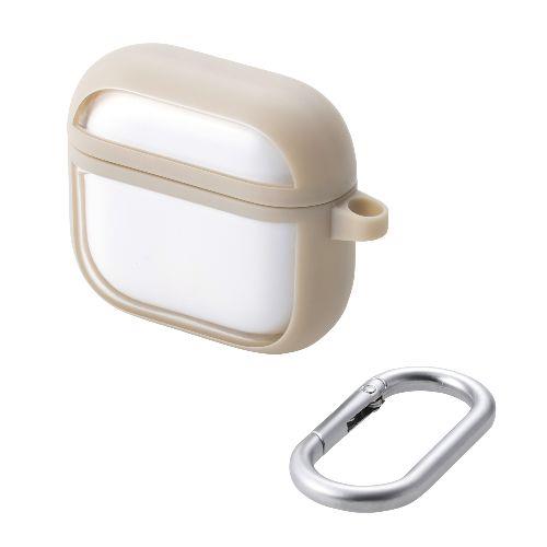 エレコム(ELECOM) AVA-AP06TSLFCBE(カフェオレ) AirPods 4 ケース 耐衝撃 カバー (ﾜｲﾔﾚｽ/MagSafe充電対応) 衝撃吸収 落下防止 TOUGH SLIM LITE