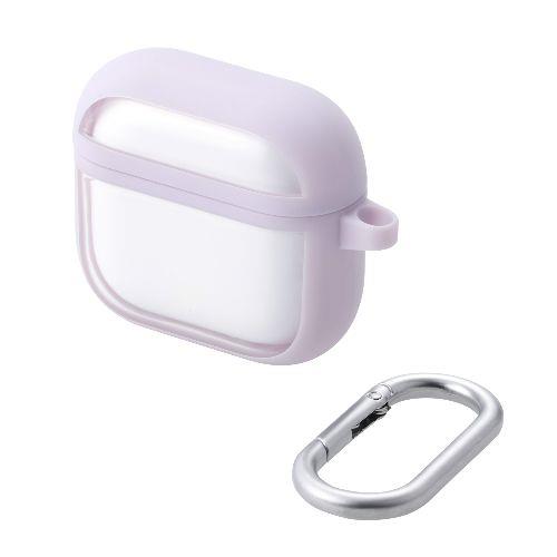 エレコム(ELECOM) AVA-AP06TSLFCPU(ラベンダー) AirPods 4 ケース 耐衝撃 カバー (ﾜｲﾔﾚｽ/MagSafe充電対応) 衝撃吸収 落下防止 TOUGH SLIM LITE