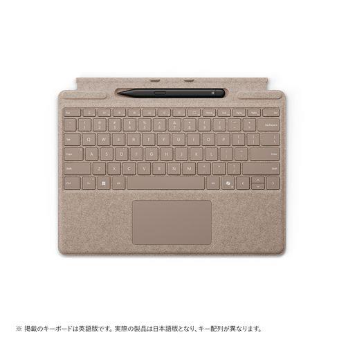 マイクロソフト(Microsoft) Surface Pro キーボード ペン収納付/スリム ペン付 デューン 8X6-00163