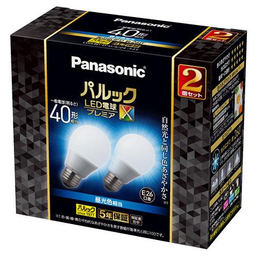 パナソニック(Panasonic) LDA4DDGSZ4F2T LED電球プレミアX2個入 昼光色相当 E26口金 40W形相当 48