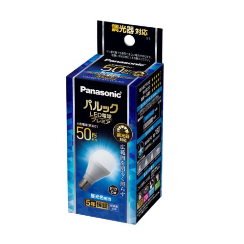 パナソニック(Panasonic) LDA6DGE17DSK5LED電球 プレミア 昼光色 E17口金 50W形相当 600lm