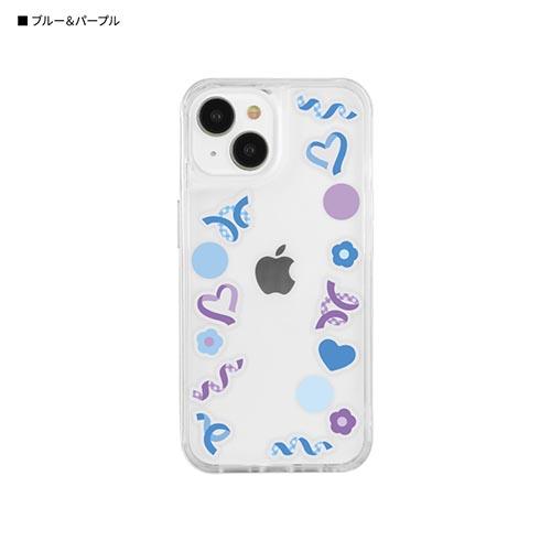 グルマンディーズ(gourmandis) SWC-17BP(ブルー&パープル) SHOWCASE+ iPhone 15 / 14 / 13 対応 ケース