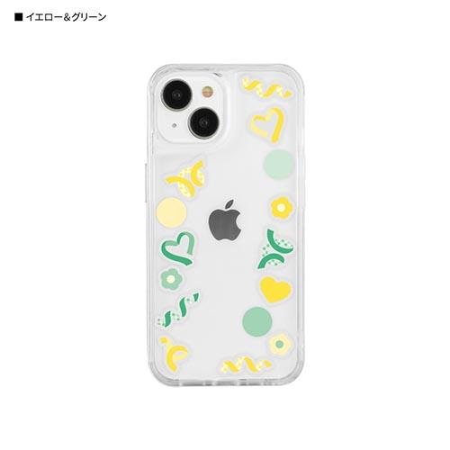 グルマンディーズ(gourmandis) SWC-17YG(イエロー&グリーン) SHOWCASE+ iPhone 15 / 14 / 13 対応 ケース
