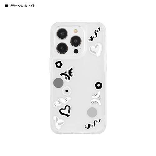 グルマンディーズ(gourmandis) SWC-18BW(ブラック&ホワイト) SHOWCASE+ iPhone15 Pro 対応 ケース