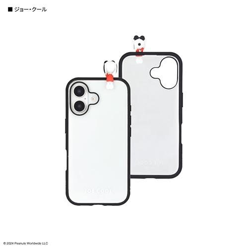 グルマンディーズ(gourmandis) SNGG-86B(ジョー・クール) ピーナッツ スヌーピー フレーム IIIIfit Clear iPhone16 対応 ケース