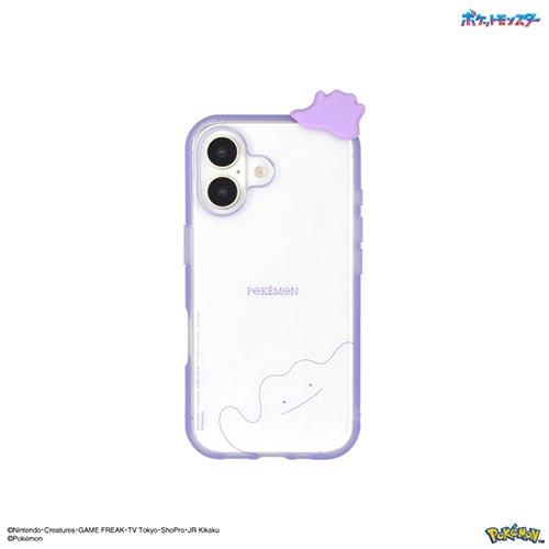 グルマンディーズ(gourmandis) POKE-937A(メタモン) ポケットモンスター フレーム IIIIfit Clear iPhone16 対応 ケース