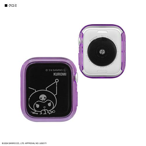 グルマンディーズ(gourmandis) SANG-429KU(クロミ) ｻﾝﾘｵｷｬﾗｸﾀｰｽﾞ Apple Watch 40mm 対応 ガラスプロテクターケース