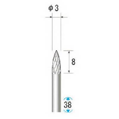 ナカニシ 24652 超硬アロイカッター