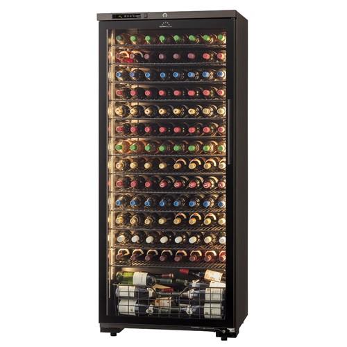 【標準設置料金込】【長期保証付】フォルスター(forster) ST-408GL-WK ﾛﾝｸﾞﾌﾚｯｼｭ 日本製ﾜｲﾝｾﾗｰ 120本収納 左開き 酷暑対応 ｲﾝﾊﾞｰﾀｰｾﾗｰ