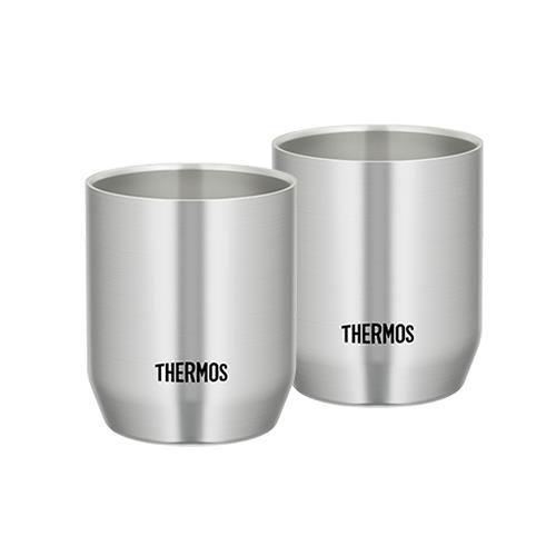 サーモス(THERMOS) JDH-280P S ステンレス 真空断熱カップ 280ml 2個セット