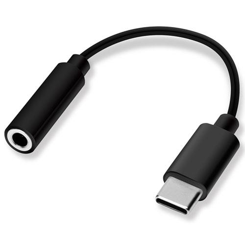 PGA PG-35CCN01BK ブラック 3.5mmイヤホン変換アダプタ for USB Type-C