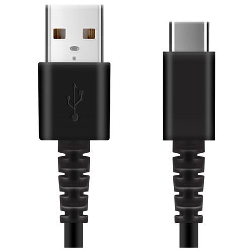 PGA PG-YWCA20BK ブラック Premium Style 充電/通信 やわらかケーブル 2m