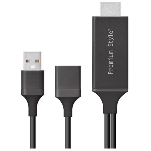 PGA PG-IPTV03BK ブラック iPhone/iPad用 HDMIミラーリングケーブル 2m