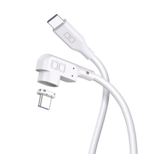 CIO(シーアイオー) CIO-SLLMG-CC2-WH L字 CtoC 2m マグネットシリコンケーブル ホワイト