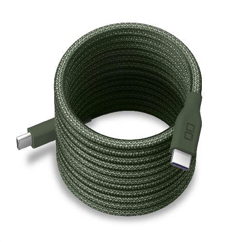 CIO(シーアイオー) CIO-NLSC30000-CC2-MGR(モスグリーン) スパイラルケーブル CtoC 2m