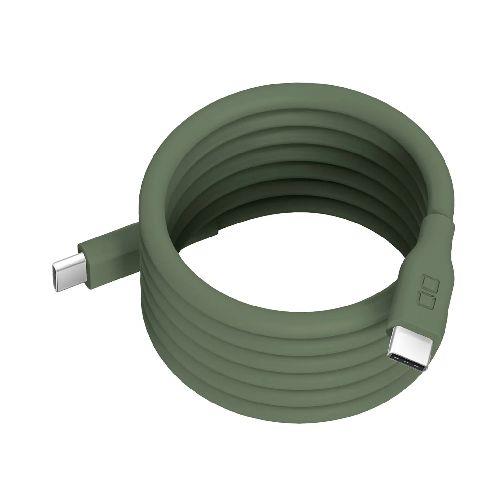 CIO(シーアイオー) CIO-SLSC30000-CC1-MGR モスグリーン スパイラルシリコンケーブル CtoC 1m