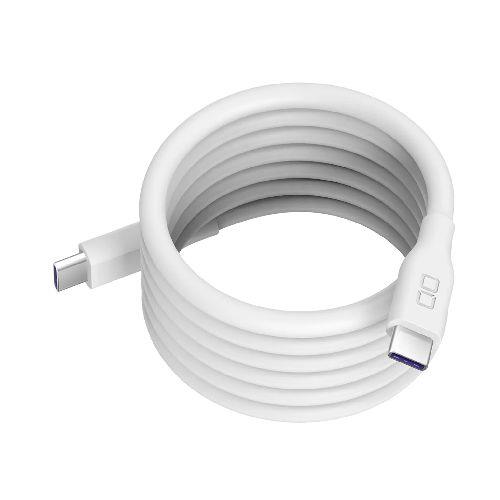 CIO(シーアイオー) CIO-SLSC30000-CC1-WH ホワイト スパイラルシリコンケーブル CtoC 1m