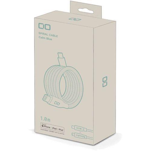 CIO(シーアイオー) CIO-NLSC30000-CL1-CBL(カームブルー) スパイラルケーブルCtoL 2m