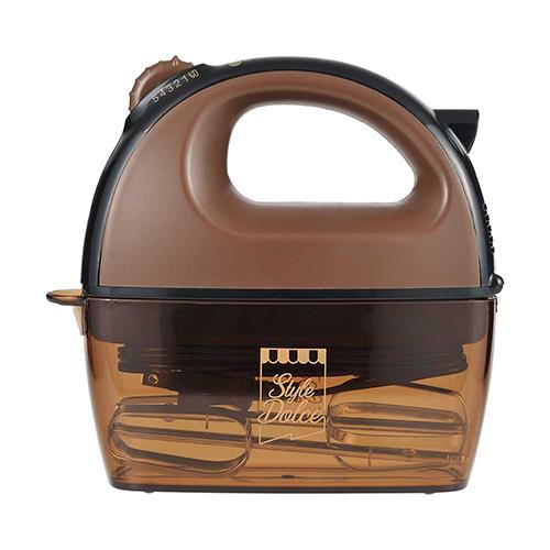リバティーコーポレーション LD-600(ｼｮｺﾗﾌﾞﾗｳﾝ) Style Dolce ハンドミキサー  電動泡立て器 120W 静音 ケース付き