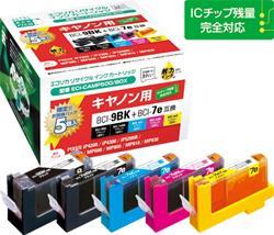 エコリカ ECI-CAMP500/BOX エコリカ BCI-7eBK/C/M/Y互換リサイクルインク 5色パッ