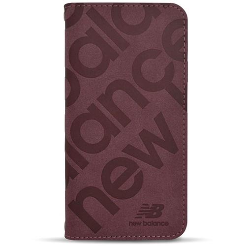 エム・ディー・シー(エムディーシー) md755352 iPhone16用 new balance 手帳ケース スタンプロゴスエード バーガンディ