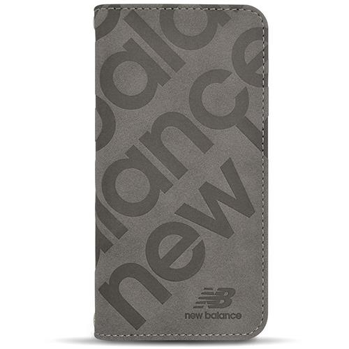 エム・ディー・シー(エムディーシー) md755354 iPhone16用 new balance 手帳ケース スタンプロゴスエード グレー