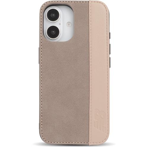 エム・ディー・シー(エムディーシー) md755402 iPhone16用 new balance スタンド付き背面ケース スエード グレージュ