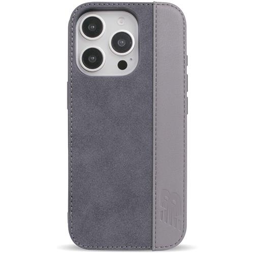 エム・ディー・シー(エムディーシー) md755413 iPhone16Pro用 new balance ｽﾀﾝﾄﾞ付き背面ｹｰｽ スエード ブルーグレー