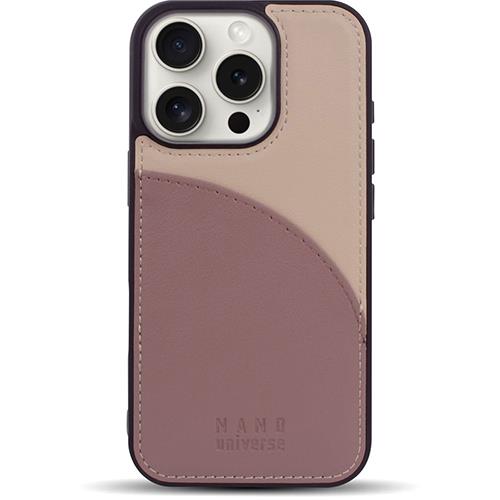 エム・ディー・シー(エムディーシー) md755474 iPhone16Pro用 nano universe ｶｰﾄﾞﾎﾟｹｯﾄ付き背面ｹｰｽ バイカラー ココア