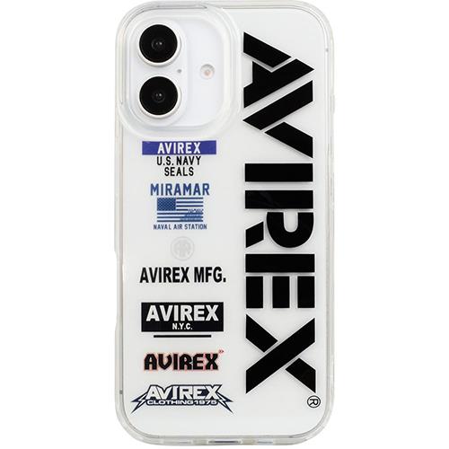 エム・ディー・シー(エムディーシー) md755611 iPhone16用 AVIREX TPUクリアケース ロゴ