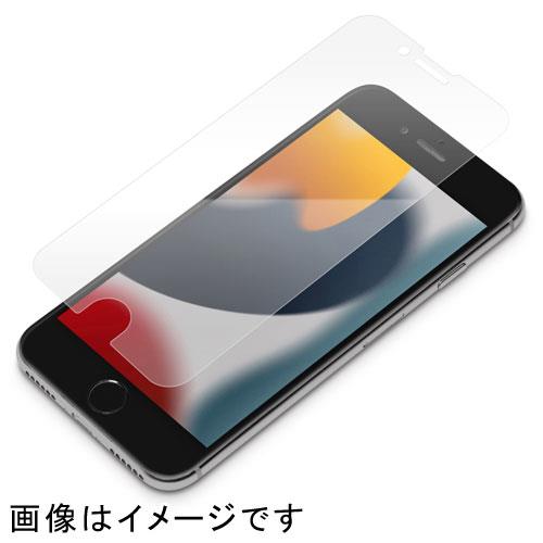 PGA PG-22MBL01 iPhone SE 第3世代/SE 第2世代/8/7/6s/6用 液晶保護ﾌｨﾙﾑ ﾌﾞﾙｰﾗｲﾄ低減/光沢
