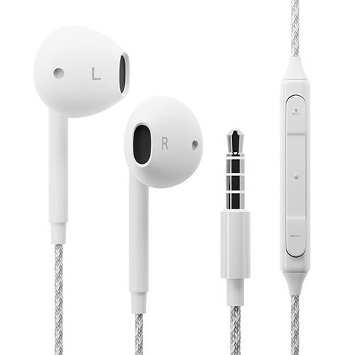 PGA PG-SETC1WH2 ホワイト インナーイヤー型 ステレオイヤホン 3.5mm ﾌﾟﾗｸﾞ タフケーブル