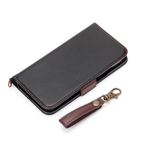 PGA PG-22KFP02BK ブラック iPhone14用 手帳型 フリップカバー マグネットロック