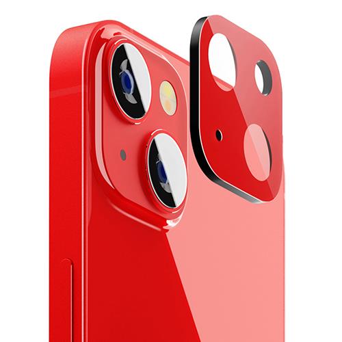 PGA PG-22RCLG22RD レッド iPhone 14/14 Plus用 カメラフルプロテクター