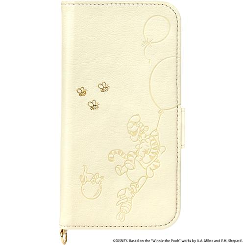 PGA PG-DFP22Q04POO(くまのプーさん) iPhone 14 Pro用 手帳型 フリップカバー  PUレザー