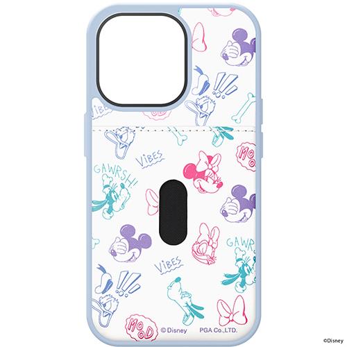 PGA PG-DPT22Q16MKY(ミッキー＆フレンズ) iPhone 14 Pro用 タフポケットケース