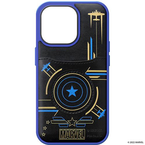 PGA PG-DPT22Q22CTA(ｷｬﾌﾟﾃﾝ･ｱﾒﾘｶ) iPhone 14 Pro用 タフポケットケース 耐衝撃/耐振動