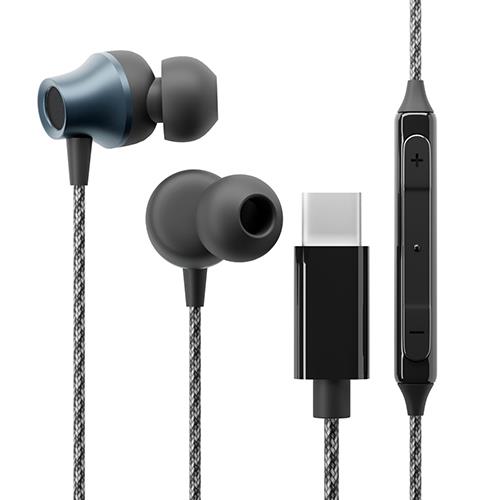 PGA PG-SETC2BK3 ブラック USB Type-C用 ステレオイヤホン カナル型 タフケーブル