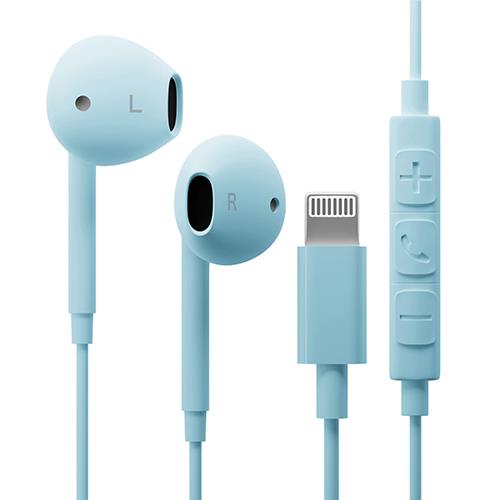 PGA PG-SEIE3BL3(ブルー) Lightningコネクタ ステレオイヤホン