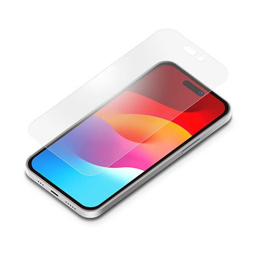 PGA iPhone15/15 Pro用 液晶保護フィルム 衝撃吸収/アンチグレア