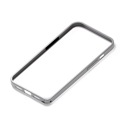 PGA PG-23ABP13-SV シルバー iPhone 15/15 Pro用 アルミニウムバンパー