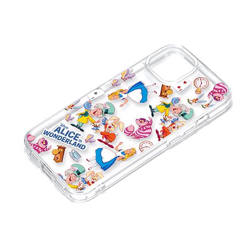 PGA iPhone15用 クリアハイブリッドケース アリス