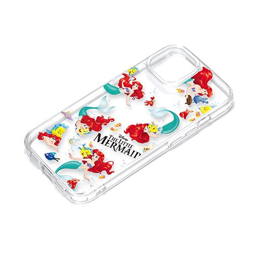 PGA iPhone15用 クリアハイブリッドケース アリエル