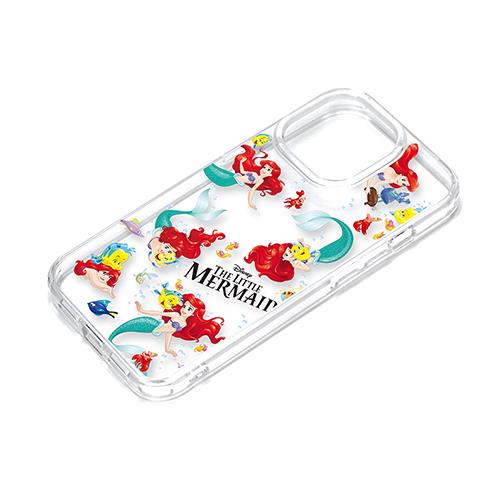 PGA iPhone15 Pro用 クリアハイブリッドケース アリエル