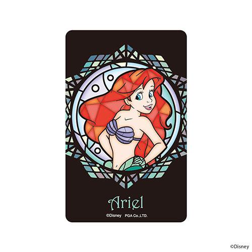 PGA PG-DSTK35ARL(アリエル) ステンドグラス調 ステッカー(ICカード対応)