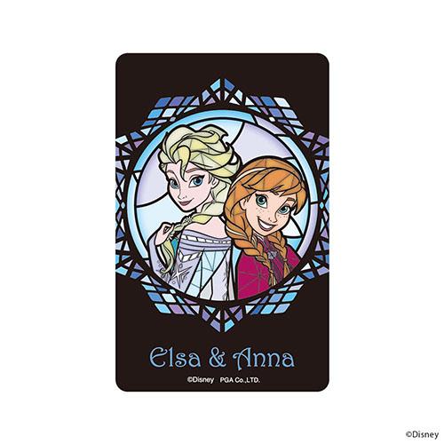 PGA PG-DSTK38FRZ(アナと雪の女王) ステンドグラス調 ステッカー(ICカード対応)